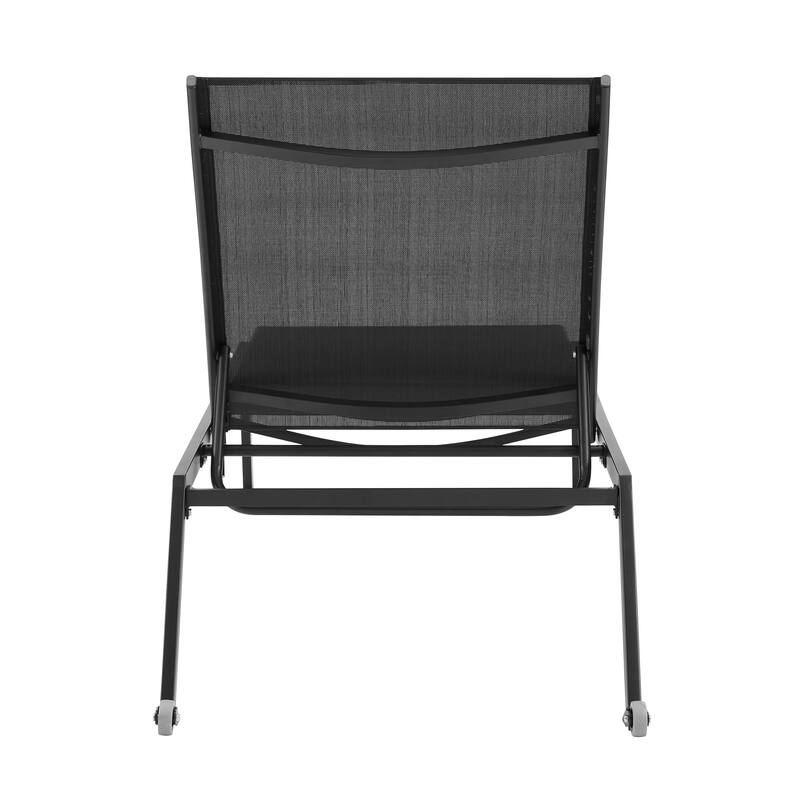 Corvus Torino Sling Fabric Reclining Outdoor Chaise Lounges (Set of 4)