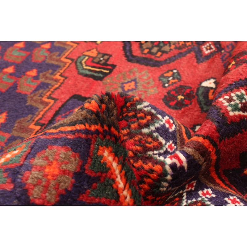 ECARPETGALLERY Hand-knotted Andelz Red Wool Rug - 4'2 x 6'3