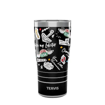 Tervis Traveler Friends Collage Triple Walled Insulated Travel Tumbler, Stainless Steel