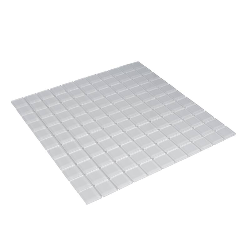 Apollo tile 12" x 12" Colorway Glossy White Glass Tile (9.67 sq ft/case) - 10 Pack