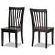 preview thumbnail 3 of 16, Minette Modern and Contemporary Transitional 2-Piece Dining Chair Set Dark Brown