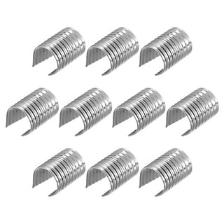 Leather Robe Crimp 100Pcs Leather Rope Clips, 9x13mm Foldable Cylindrical Cord End Crimp ...
