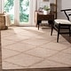 preview thumbnail 91 of 93, SAFAVIEH Handmade Flatweave Montauk Elsbe Trellis Cotton Rug 4' Square - Beige - Square