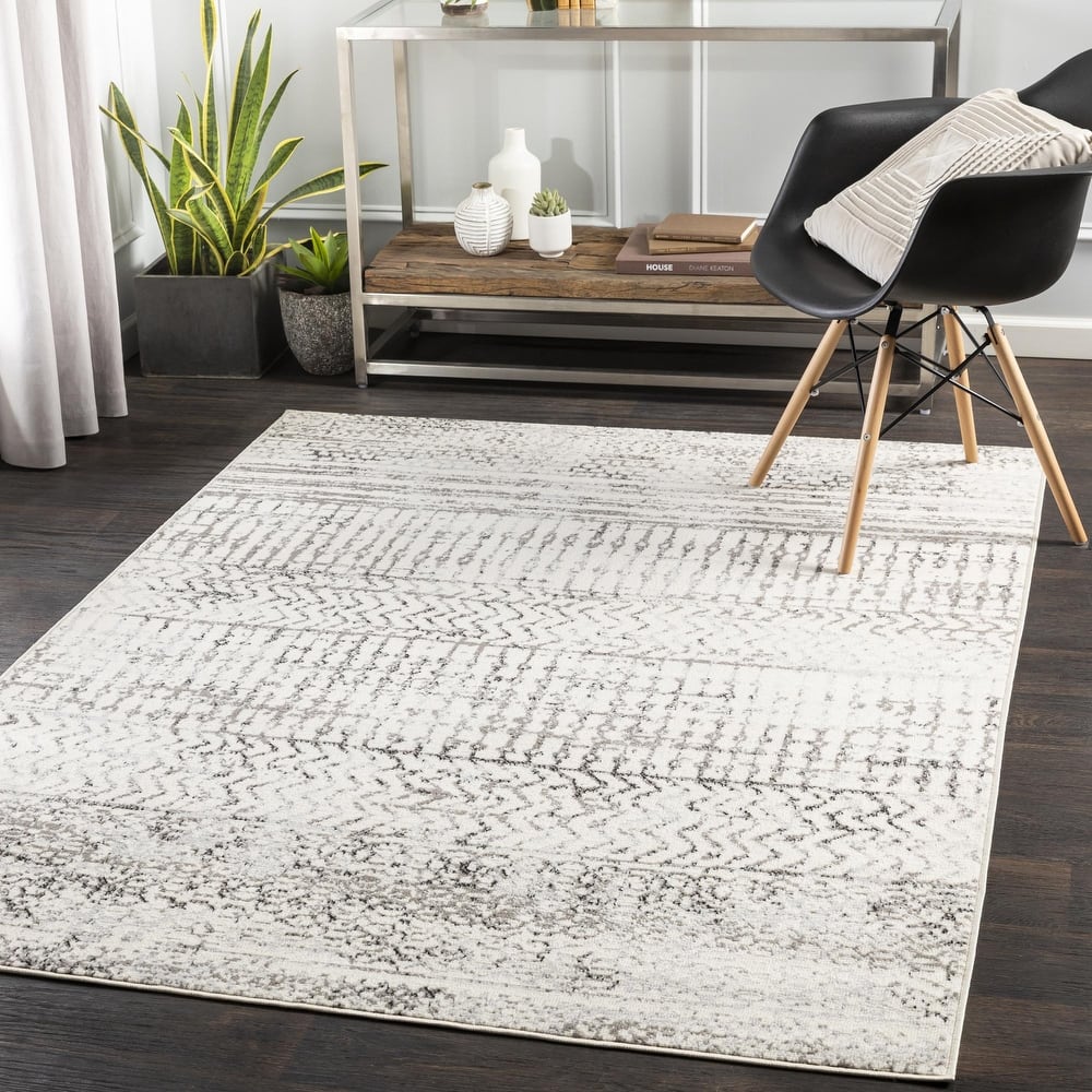 Livabliss Pisa Distressed Moroccan Stripe Area Rug