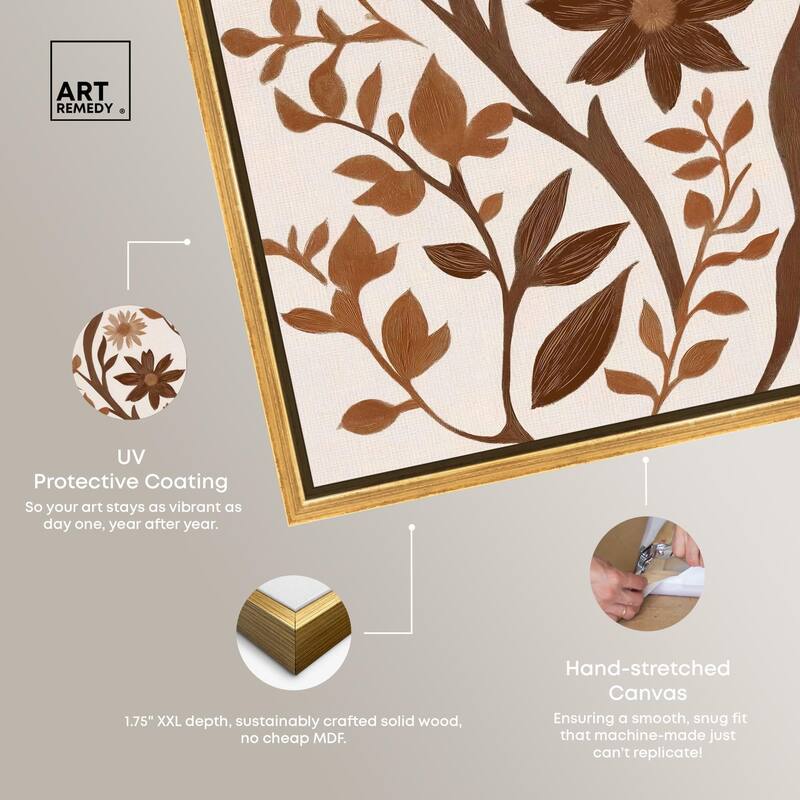 Sepia Sepal III Canvas by Art Remedy