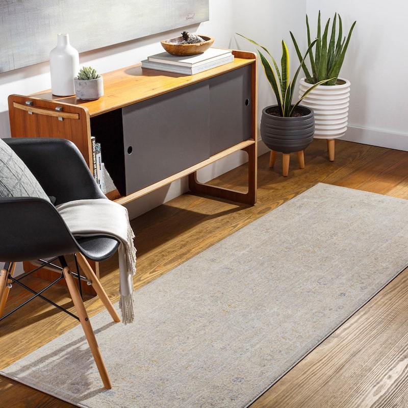 Livabliss Avant Garde Traditional Area Rug - 2' 7" x 7' 3" - Grey/Tan - Runner