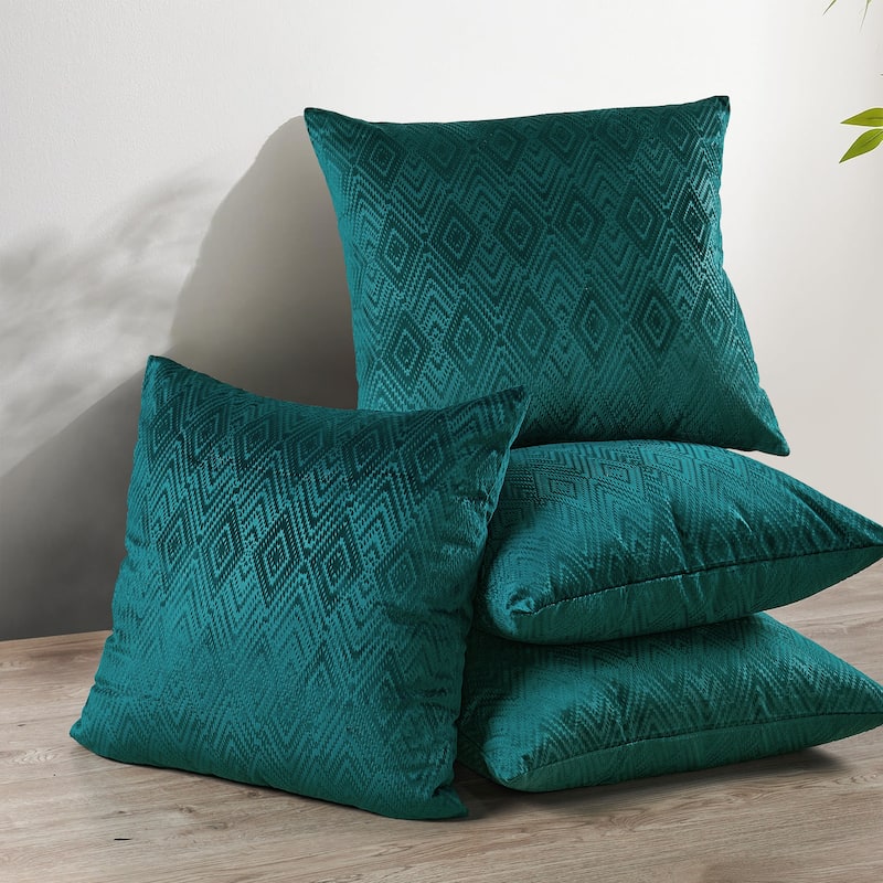 Tonopah Ikat Velvet Throw Pillow Cover Set, NO INSERT