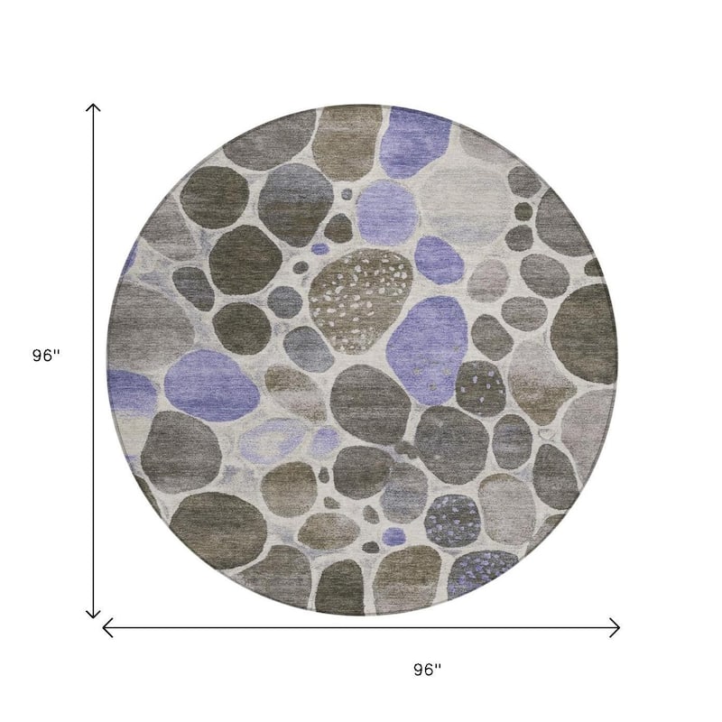 HomeRoots Geometric Transitional Rectangle Outdoor Rug