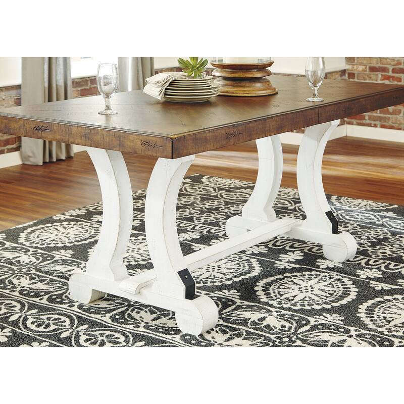 Signature Design by Ashley Valebeck Brown/White 5-Piece Dining Package