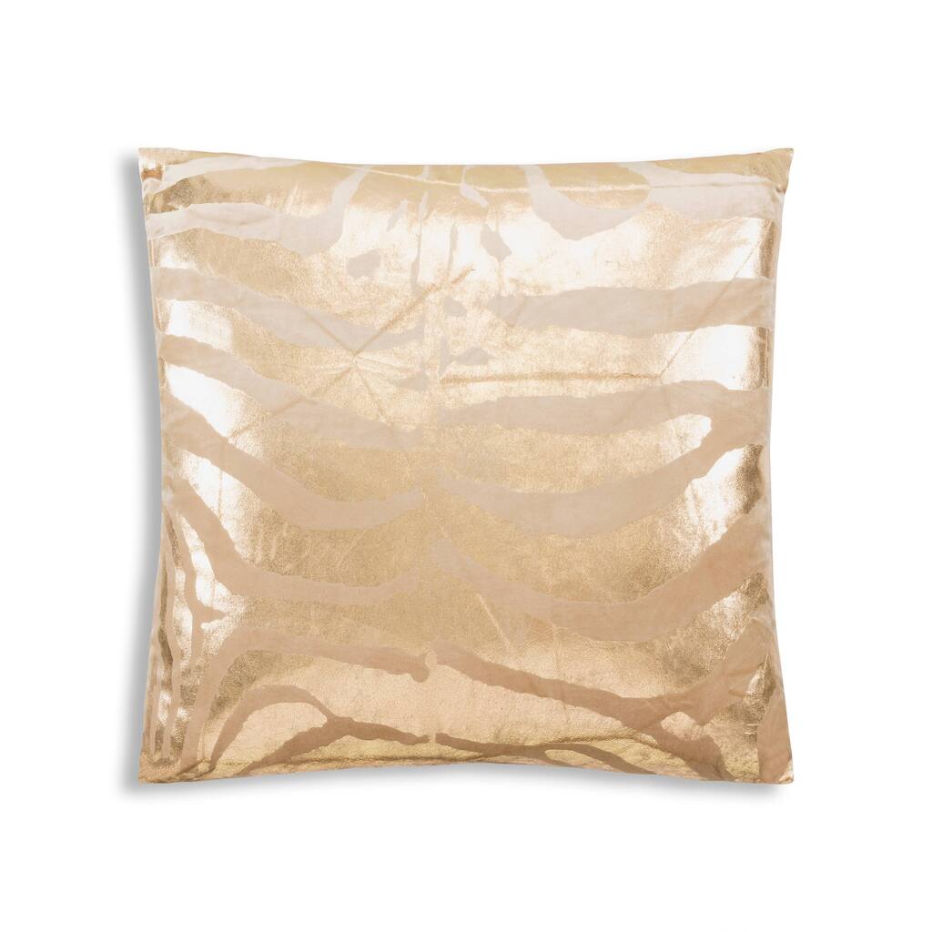 Enchant Home Rica Beige Velvet Pillow
