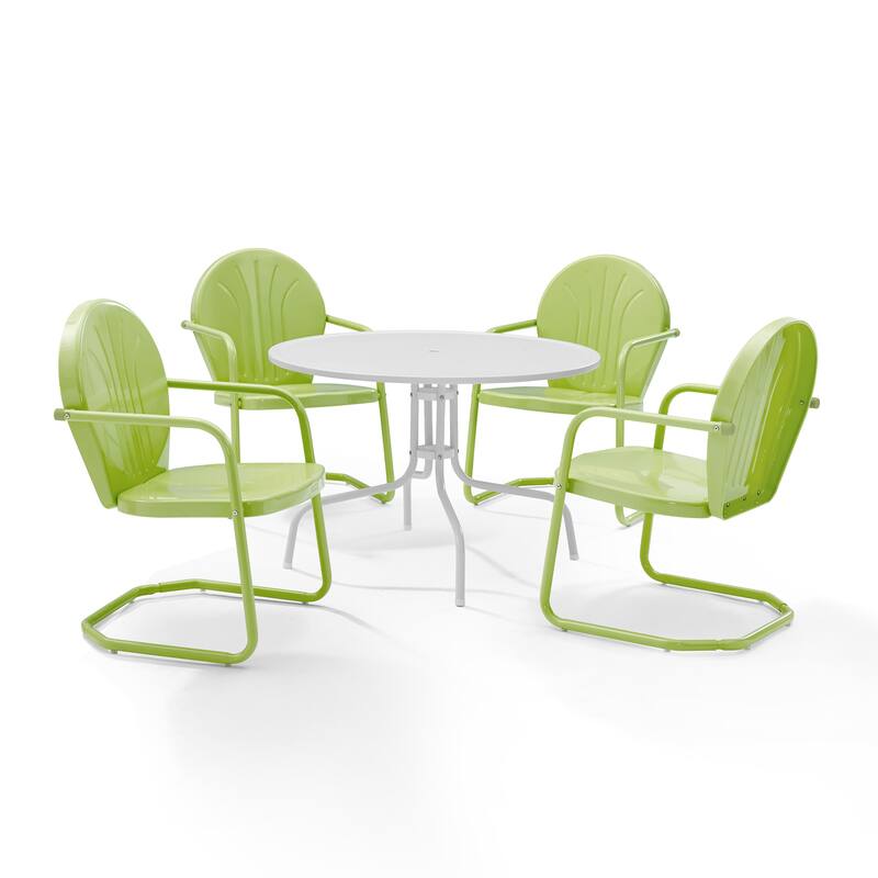 Crosley Griffith Key Lime 5-piece Metal Outdoor Dining Set