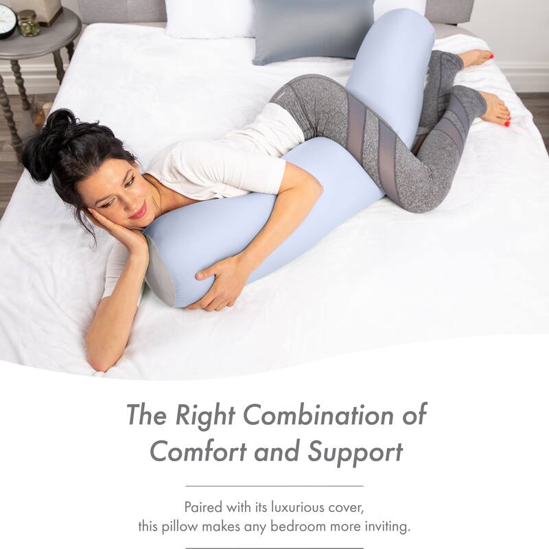 Straight Body Pillow, Premium Microbead,Side Sleeping / Pregnant Women