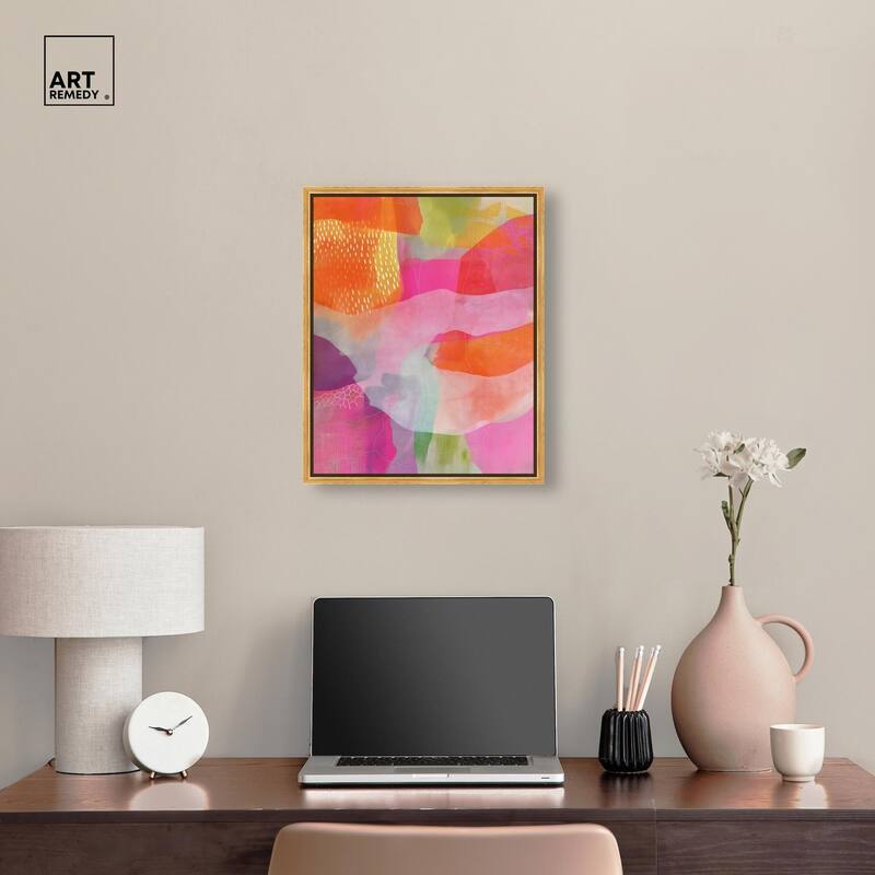 Garnet Gleam IV Canvas by Art Remedy