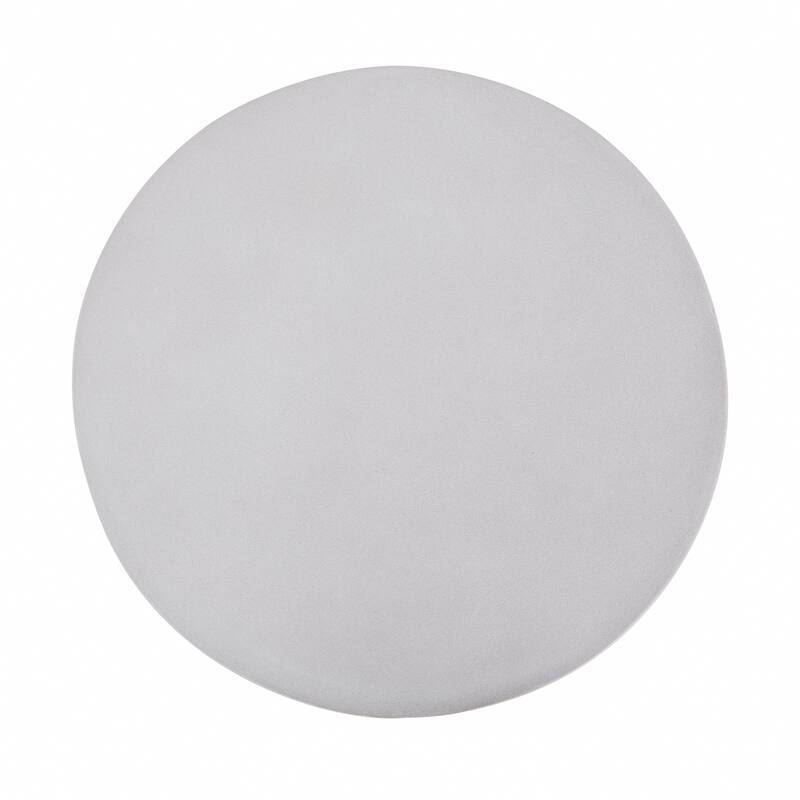 Outdoor Light Gray Brown Retro Woven Rope & Fan-Base MGO Side Table End Table for Home, Office, Living Room Outdoor