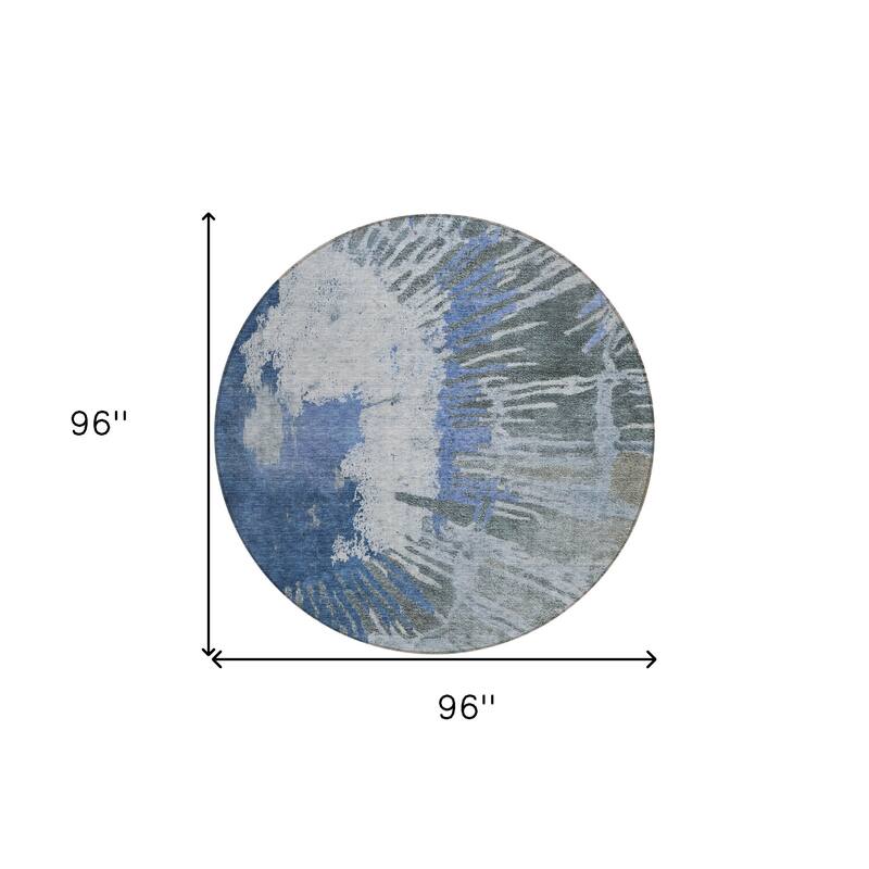 HomeRoots Abstract Transitional Rectangle Outdoor Rug
