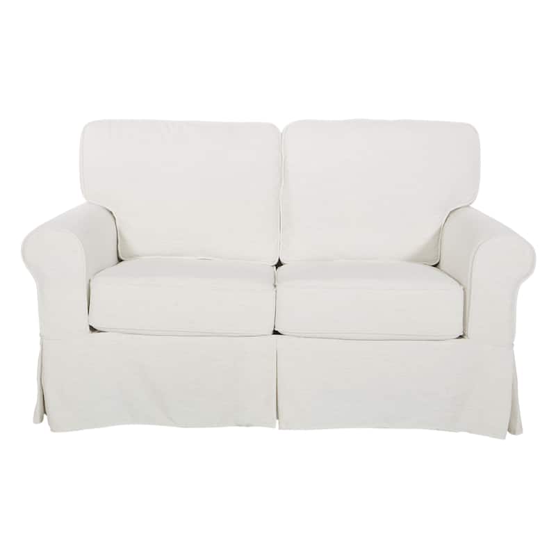 Porch & Den Zuni Mid-century Slipcover Loveseat