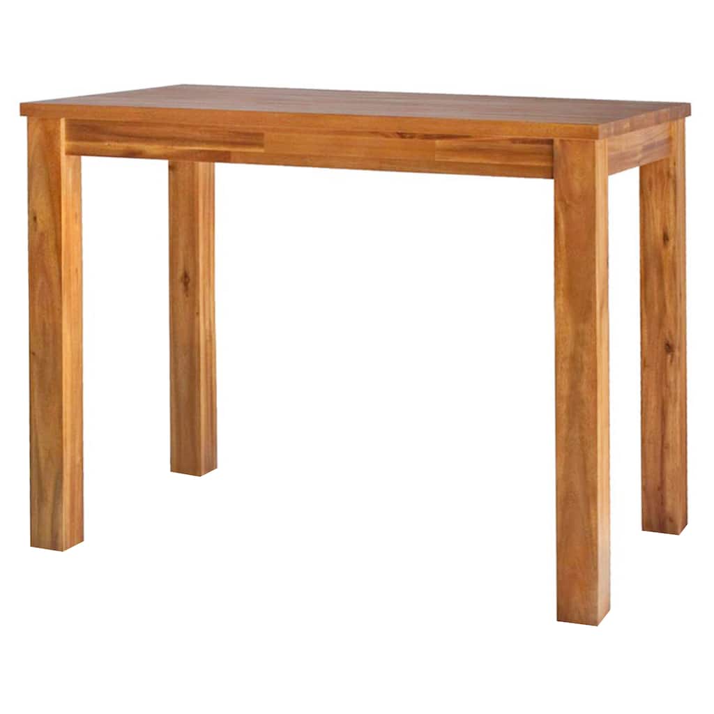 NPD Furniture Tiburon Amber Wood 36 Inch Tall Rectangular Table