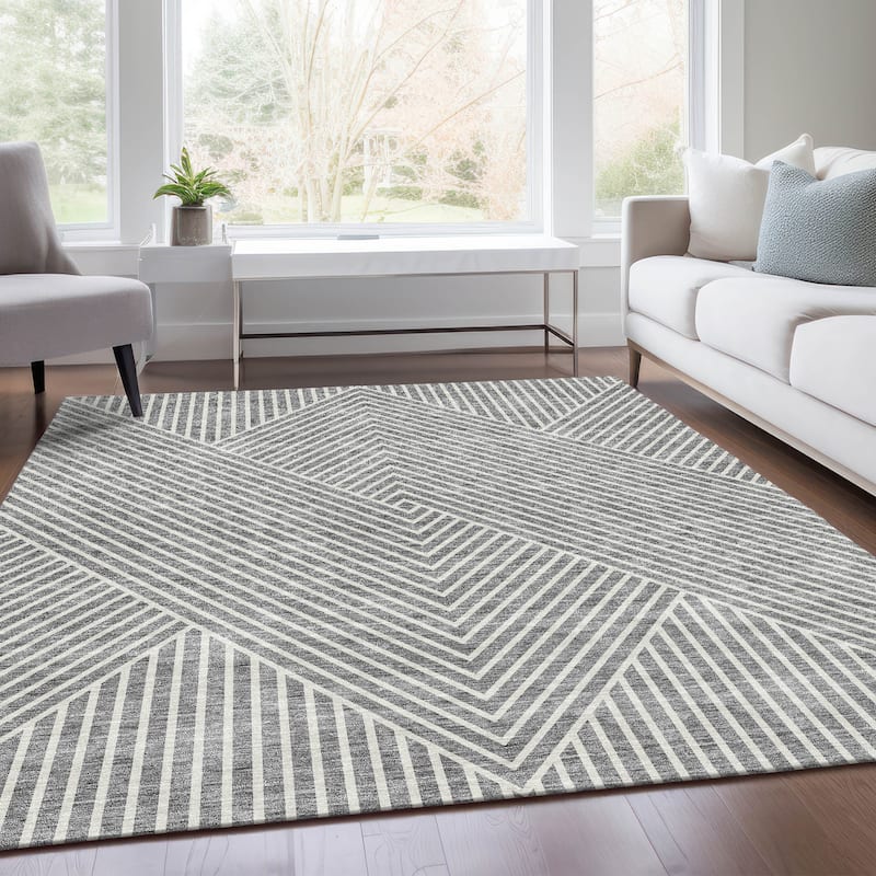 Premium Washable Super Soft Modern Geo Mayfield Rug