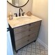 Holly & Martin Tobin Limed Burnt Oak and Marble 32-inch Bath Vanity Sink
