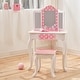 preview thumbnail 8 of 8, Fantasy Fields Gisele Polka Dot Kids Vanity Table & Stool