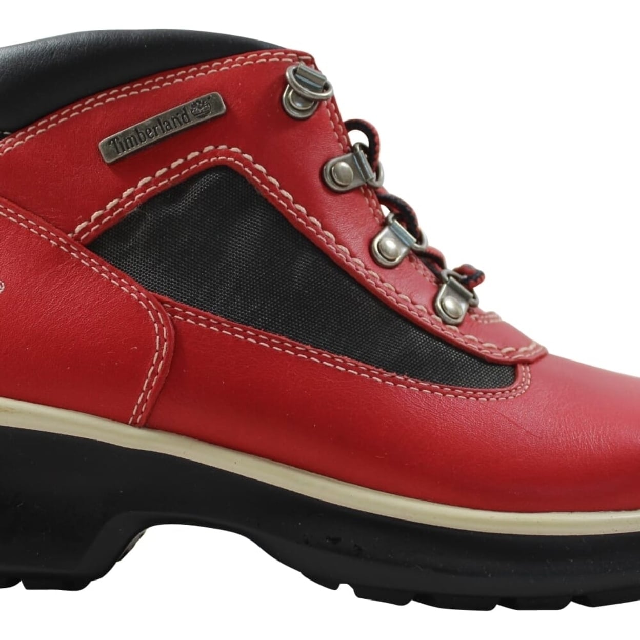 timberland red and black