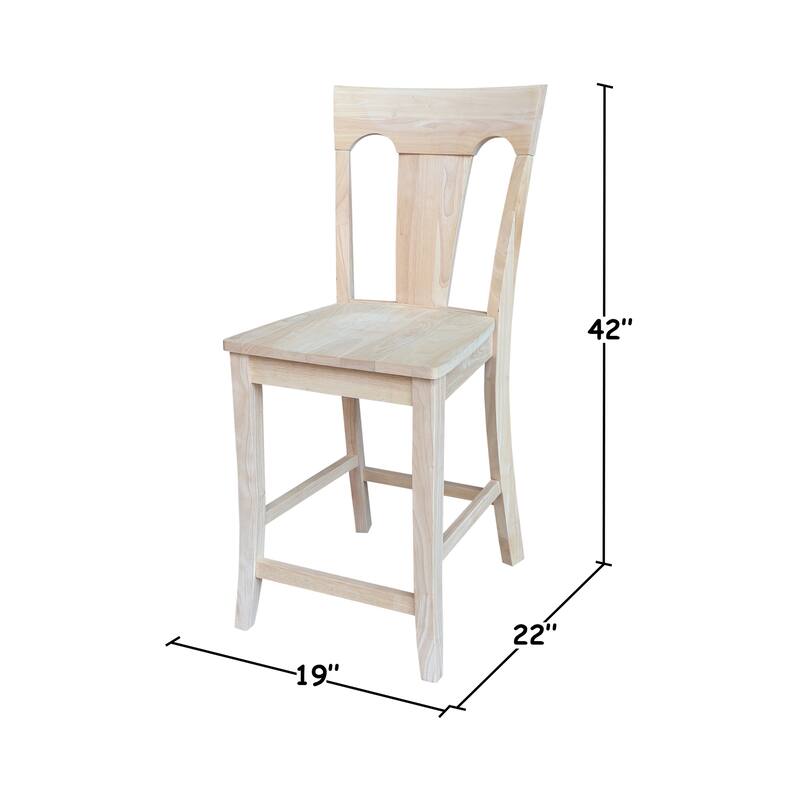 Elle Solid Wood Counter Height Stool - 24"