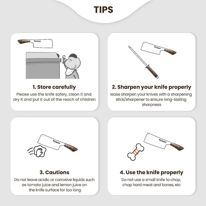 Velaze Aperol 8 pcs Knife Block Set with Storage