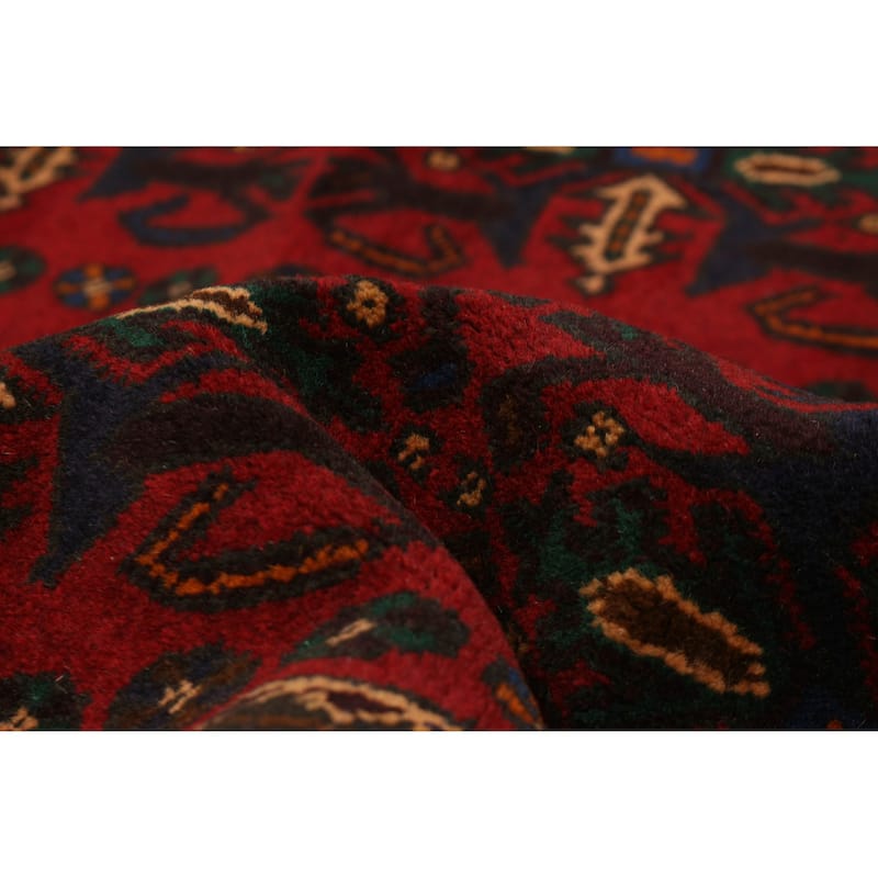 Teimani Red Rug 4'2" x 6'7" - 4'2 x 6'7