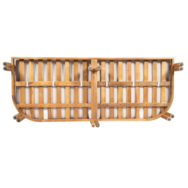 Christopher Knight Home - Outdoor Acacia Wood 3-Seater Sofa with Cushions