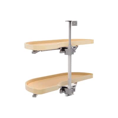 Rev-A-Shelf 4WLS87-15-L Wood Classic 2 Tier 16-1/2"W Girasolo Pivoting