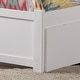 preview thumbnail 3 of 5, Portland Twin Platform Bed with Footboard & 2 Storage Drawers in White