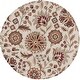 preview thumbnail 45 of 50, Livabliss Athena Transitional Area Rug Beige - Round - 4' x 4'