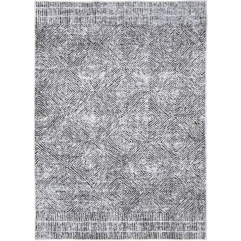 The Rug Collective Contemporary Lauro Grey - Machine Washable Area Rug