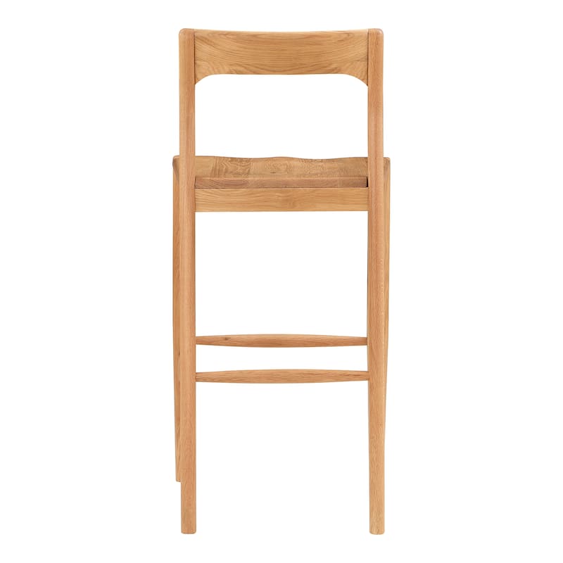 Aurelle Home Owletta Modern Solid Wood Barstool - 19.5"W x 42"H x 20"D