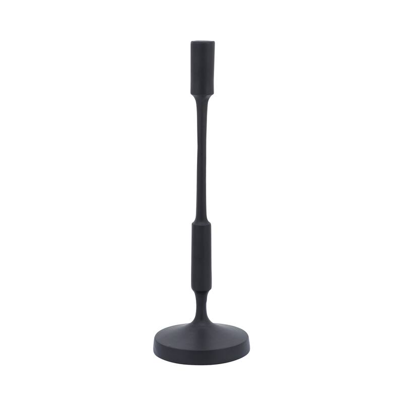 Champagne Metal Candle Holder Contemporary Aluminum Narrow Taper Candle Holder for Home, Office, Event Decor