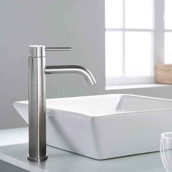 slide 2 of 16, Bathlet Vessel Single Handle Bathroom Sink Faucet