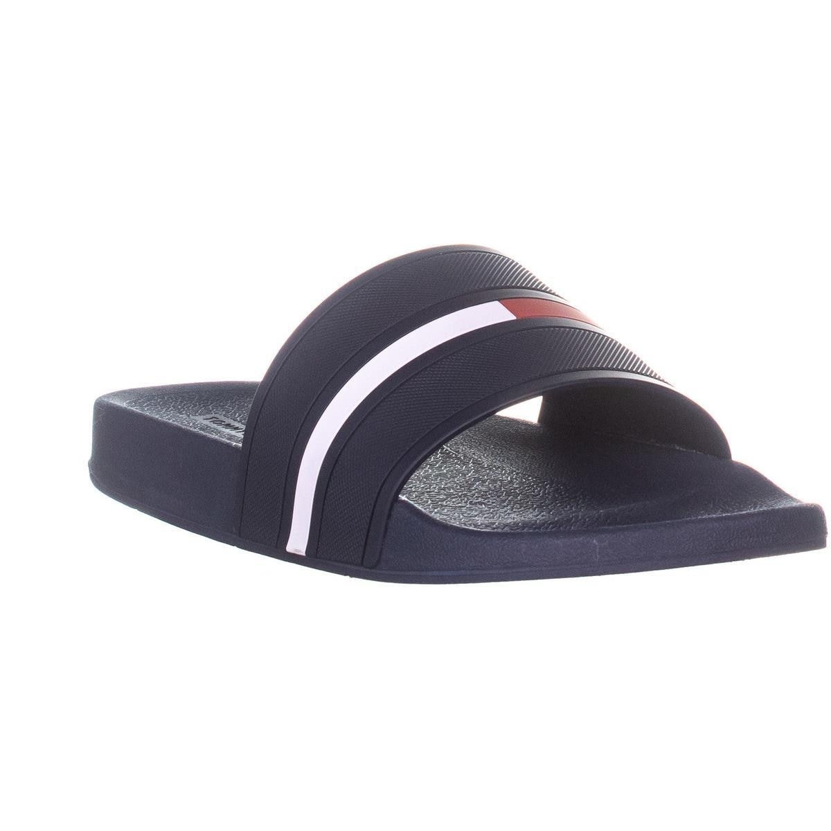 tommy hilfiger men's ennis slide sandals