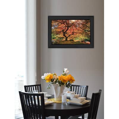 TrendyDecor4U Contemporary "First Colors of Fall I" Framed Print Wall Art by Moises Levy