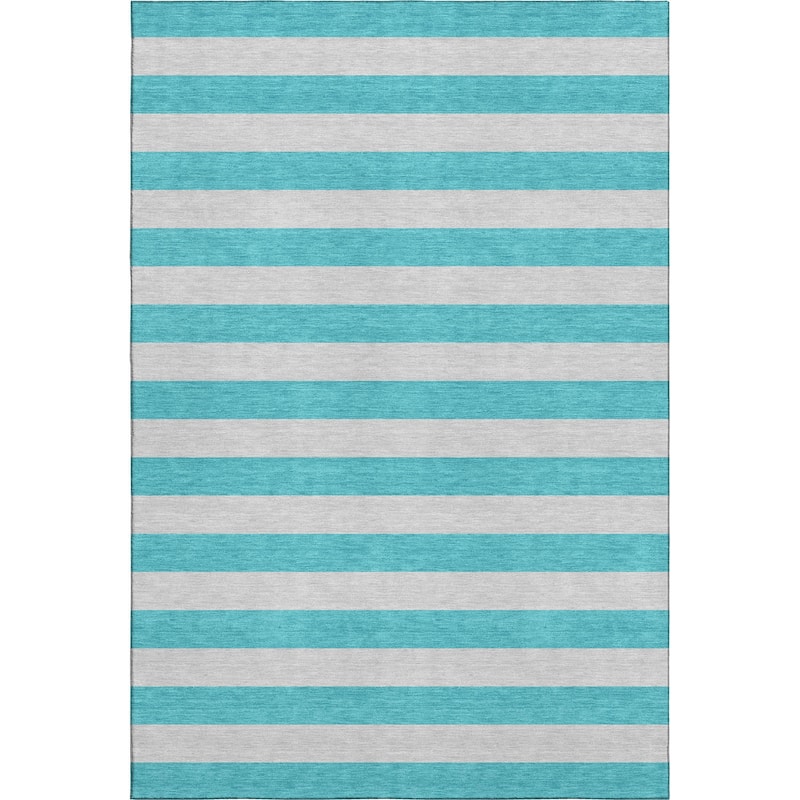 Premium Washable Super Soft Cabana Stripe Mayfield Rug