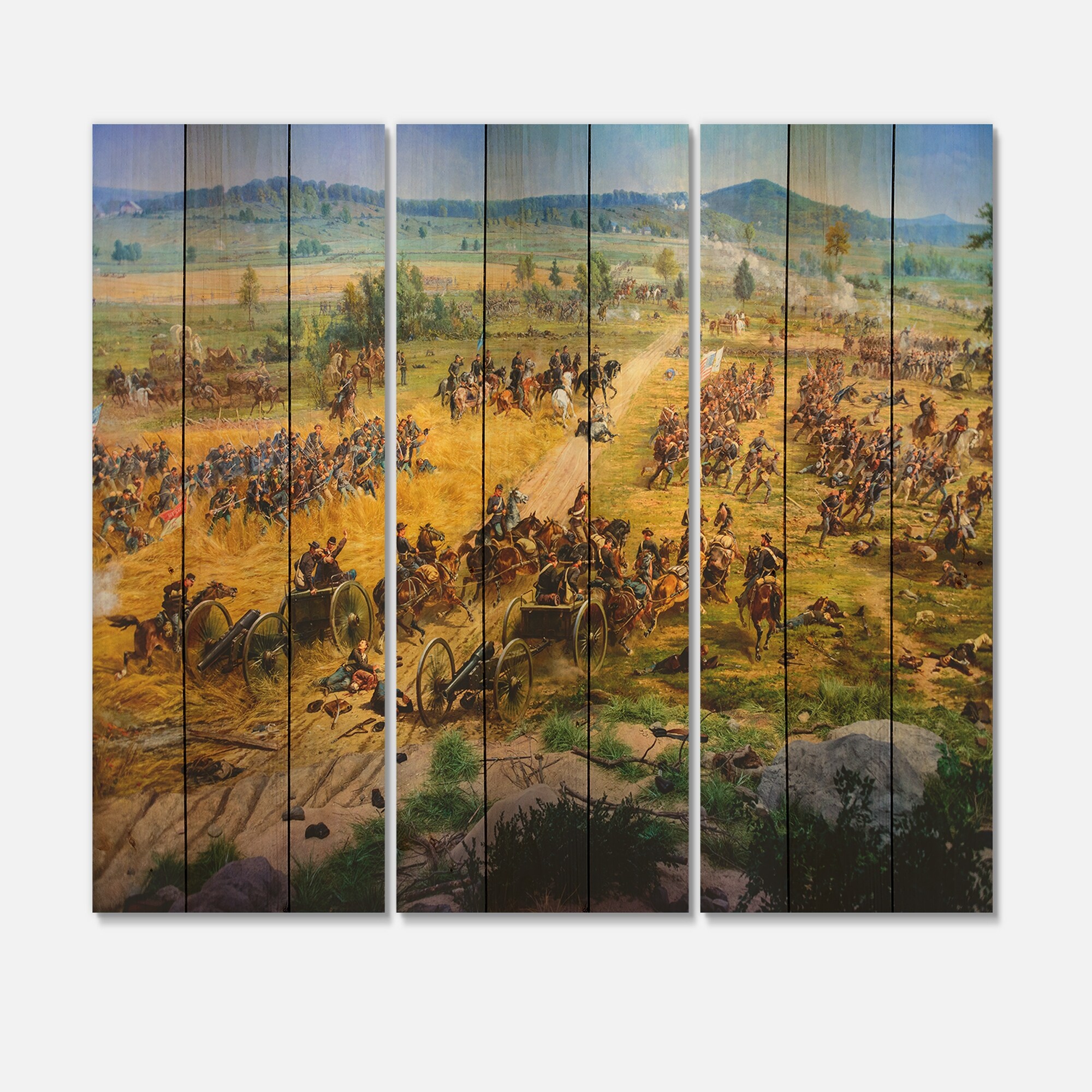 Designart 'Gettysburg National Military Park' Vintage Print-image