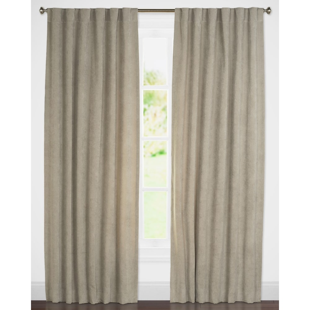 Padma Velvet 50x84 Back-Tab Curtain Panel (Single Panel)