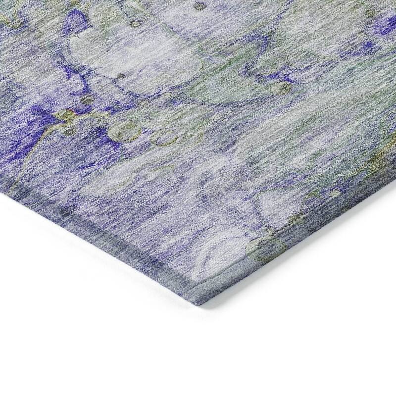 HomeRoots Abstract Transitional Rectangle Outdoor Rug
