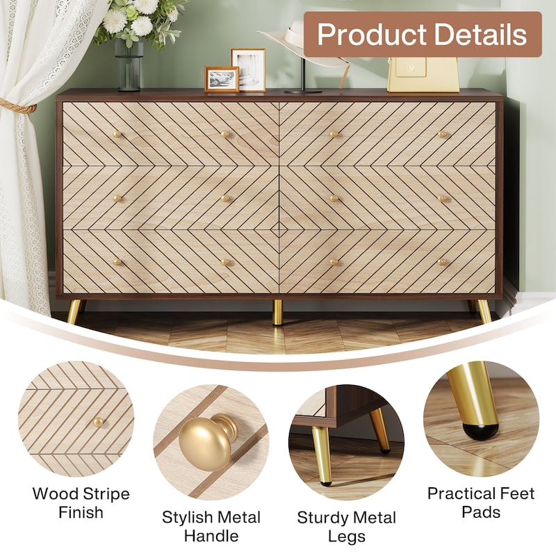 Wooden Storage Cabinet, Drawer Organizer Tower, Living Room Entryway Guest Room Accent Chest Dresser Storage Unit Organizer