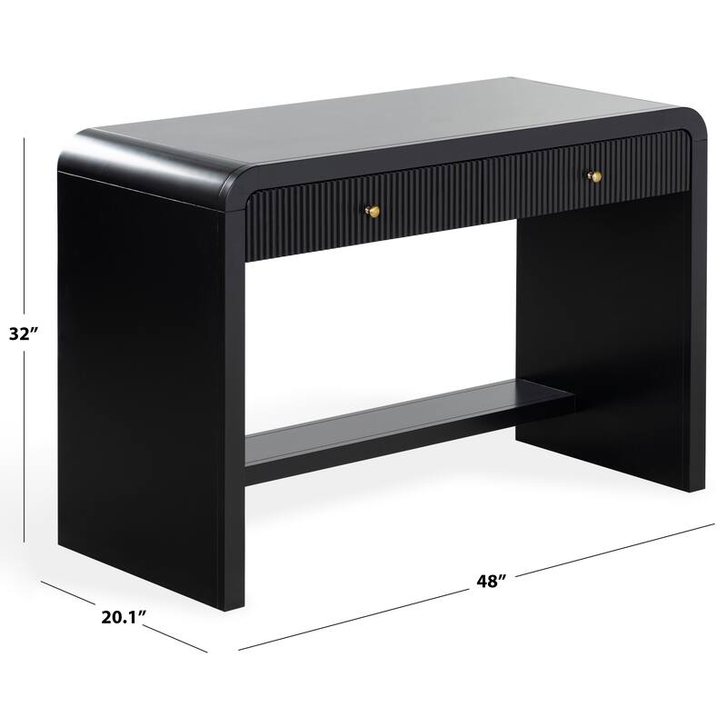 SAFAVIEH Couture Liabella 2-Drawer Curved Desk