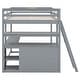 preview thumbnail 6 of 30, Loft Bed with Desk and Shelves, Two Built-in Drawers