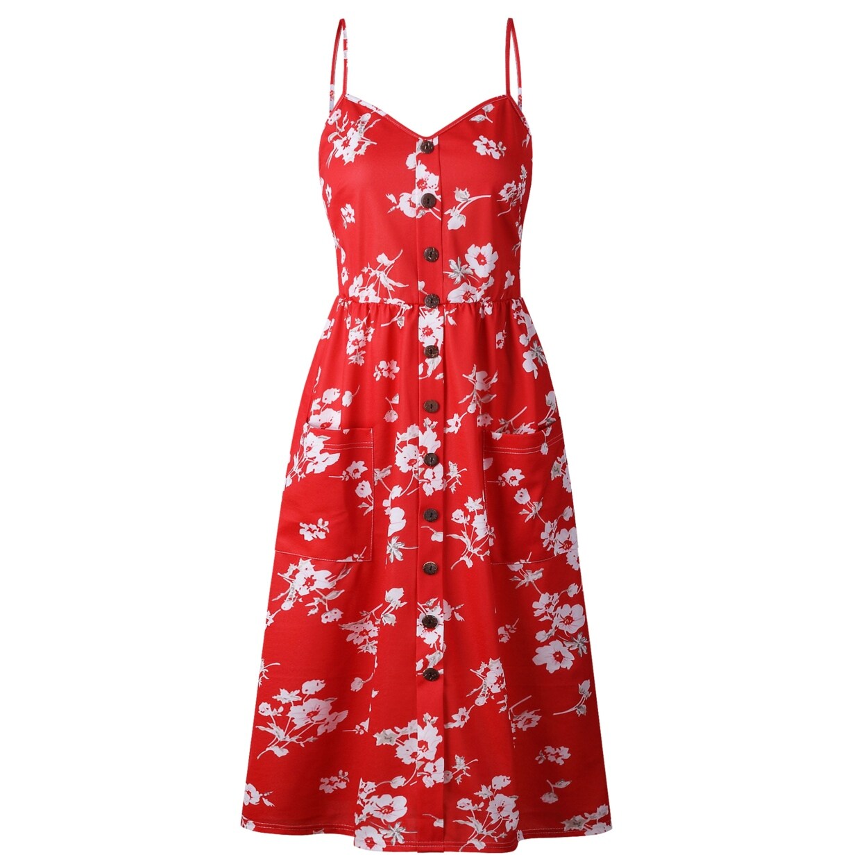 red long sundress