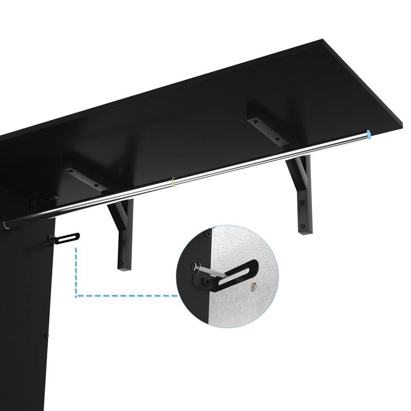 20.2'' - 96'' W Adjustable Closet Organizer with Drawers for Walk-in/ Reach-in Closet