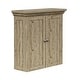 preview thumbnail 10 of 8, Teamson Home Stratford Removable Wall Cabinet 2 Doors, Adjustable Shelves, Crown Molding, Beveled Inlays for Bathroom Storage
