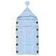 preview thumbnail 1 of 9, Hudson Baby Infant Boy Knitted Baby Lounge Stroller Wrap Sack, One Size One Size - Light Blue