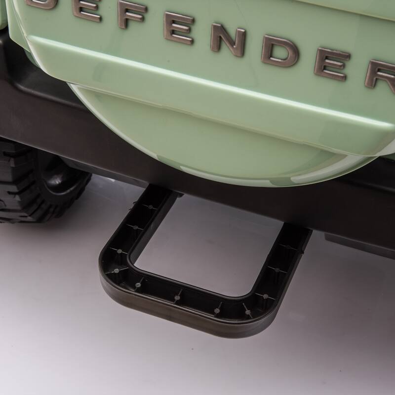 Licensed Land Rover Defender 24V Ride-On Car with Remote Control, 4-Wheel Suspension, Bluetooth, LED Lights for Kids 3-7